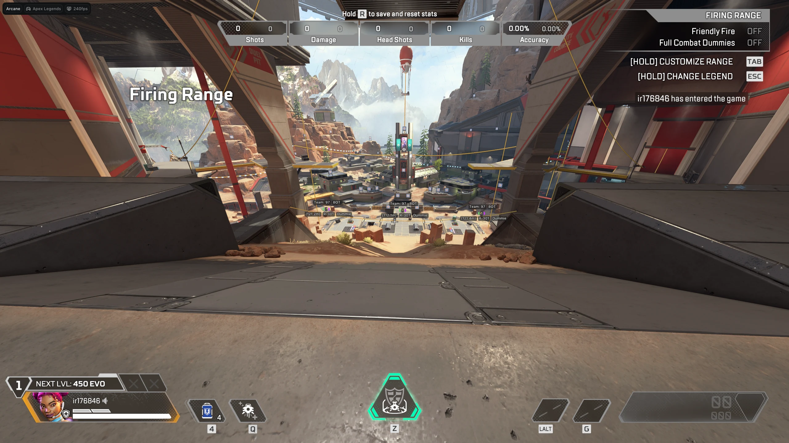 Screenshot 2 für den Cheat ARCANE im Spiel Apex Legends