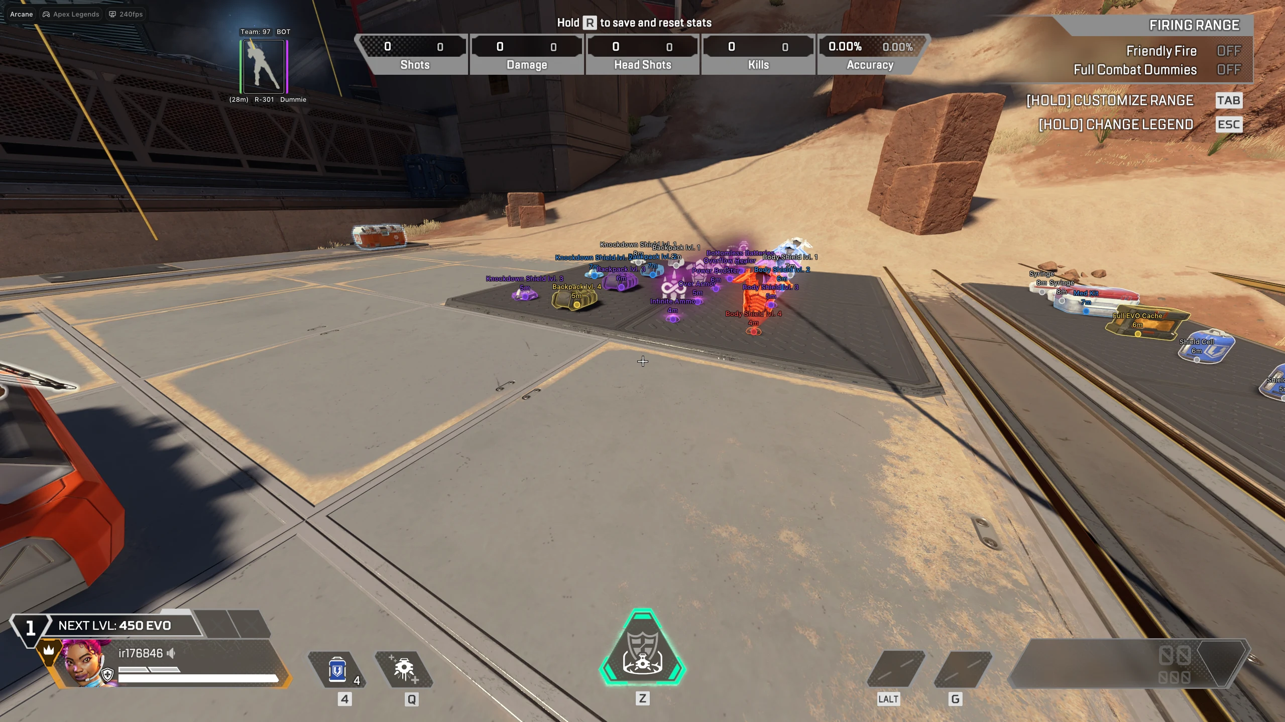 Screenshot 3 für den Cheat ARCANE im Spiel Apex Legends