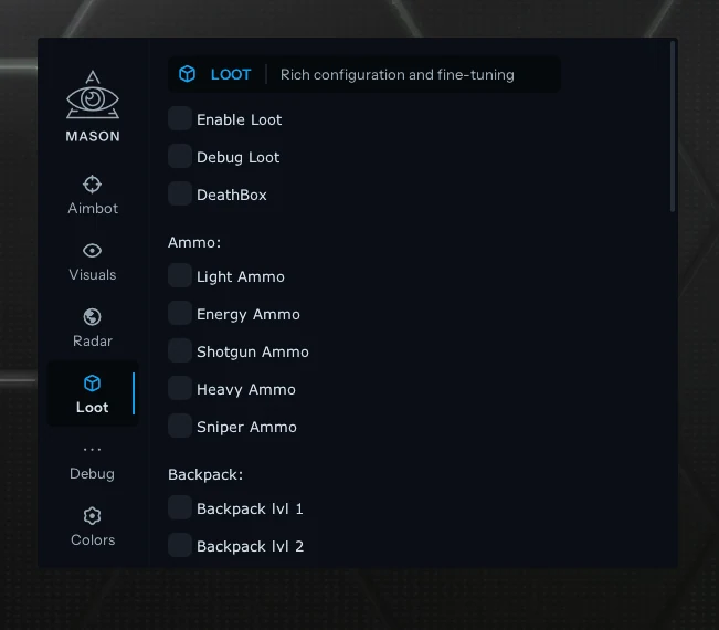 Скриншот 3 для чита MASON INTERNAL в игре Apex Legends