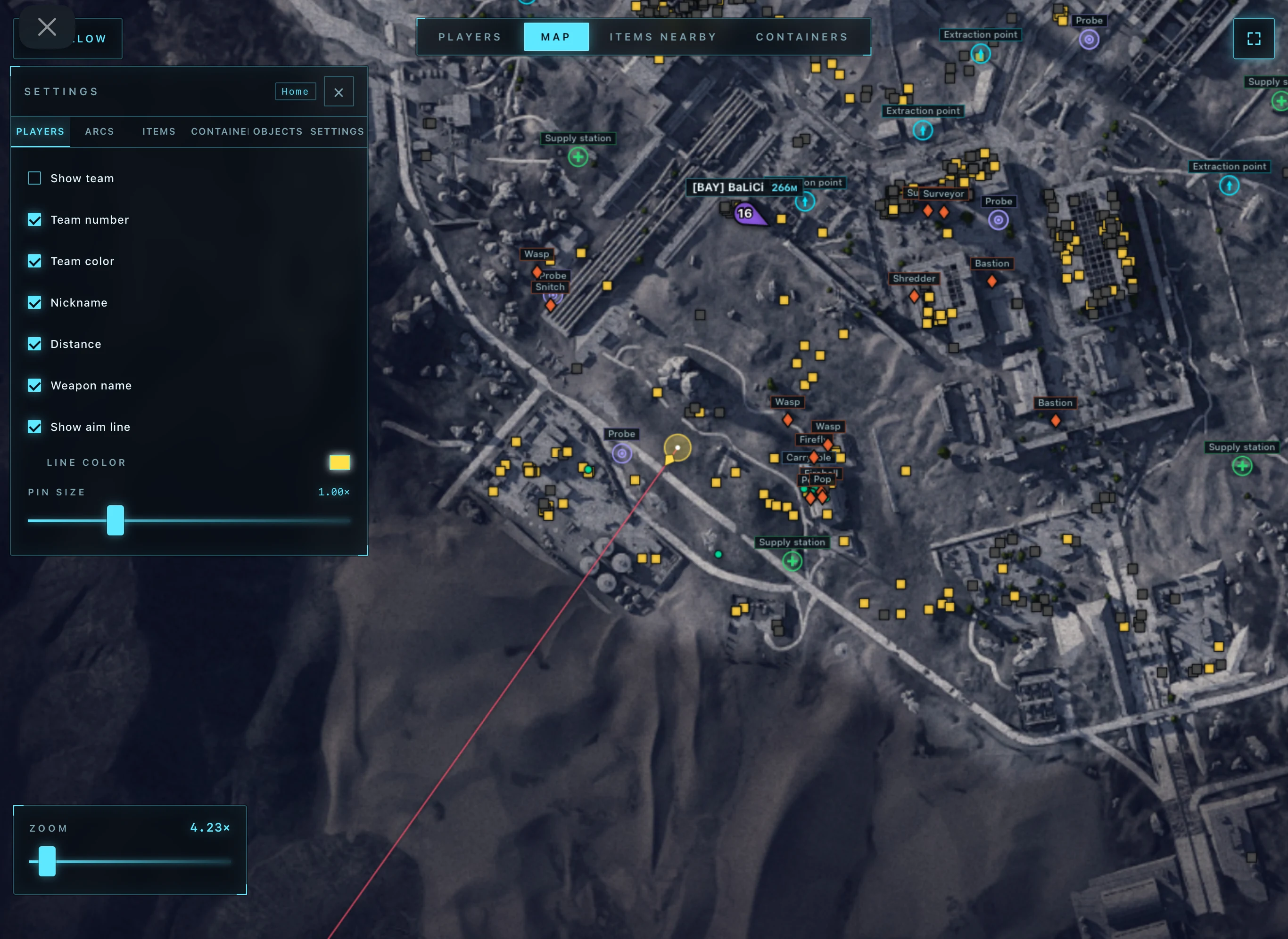 Cheat screenshot ARCANE RADAR in-game ARC Raiders