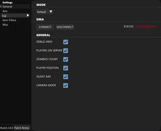 Ekran görüntüsü 4 hile için CLUTCH DAYZ DMA oyunda Dayz