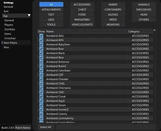 Ekran görüntüsü 6 hile için CLUTCH DAYZ DMA oyunda Dayz
