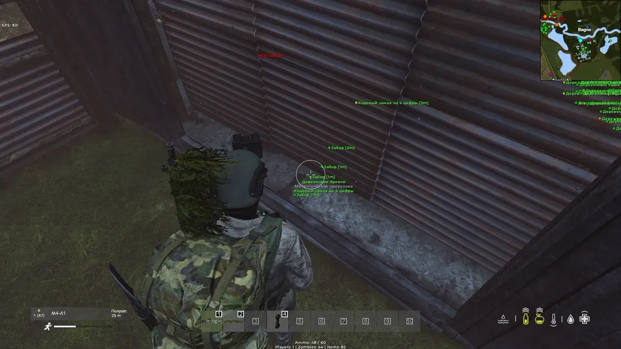 Hile ekran görüntüsü DHARMA LITE oyunda Dayz
