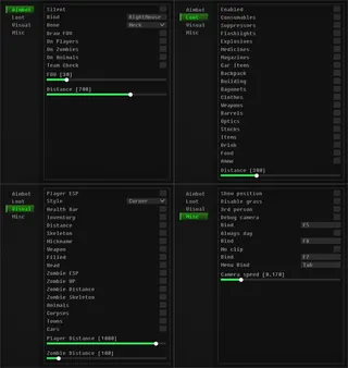 截图 1 的作弊器 DULLWAVE 游戏中 Dayz