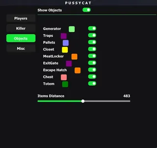 Screenshot 2 for cheat PUSSYCAT in-game Dead by Daylight (Dbd)