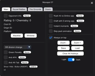 截图 4 的作弊器 MONOPOL TRAINER 游戏中 EA SPORTS FC 27