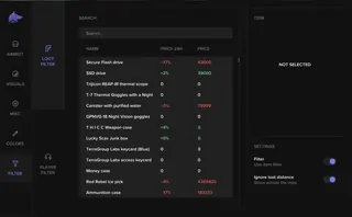 Ekran görüntüsü 1 hile için FECURITY oyunda Escape From Tarkov