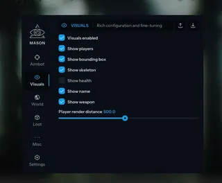 Screenshot 5 für den Cheat MASON FULL im Spiel Escape From Tarkov