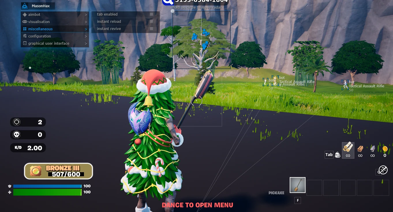 Скриншот 3 для чита MASON в игре Fortnite