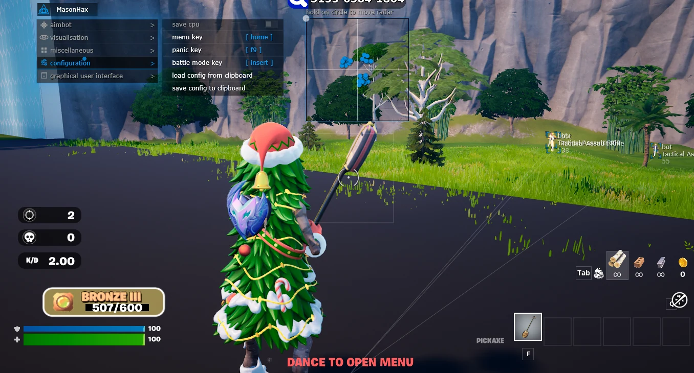 Скриншот 4 для чита MASON в игре Fortnite