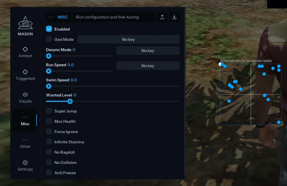 Screenshot 8 für den Cheat MASON RP im Spiel GTA 5