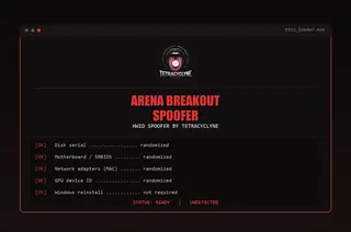 Ekran görüntüsü 1 hile için TETRACYCLYNE ARENA BREAKOUT SPOOFER oyunda HWID Spoofer