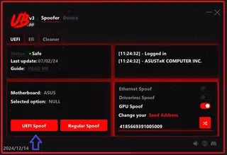 Скриншот 4 для чита UBGG в игре HWID Spoofer