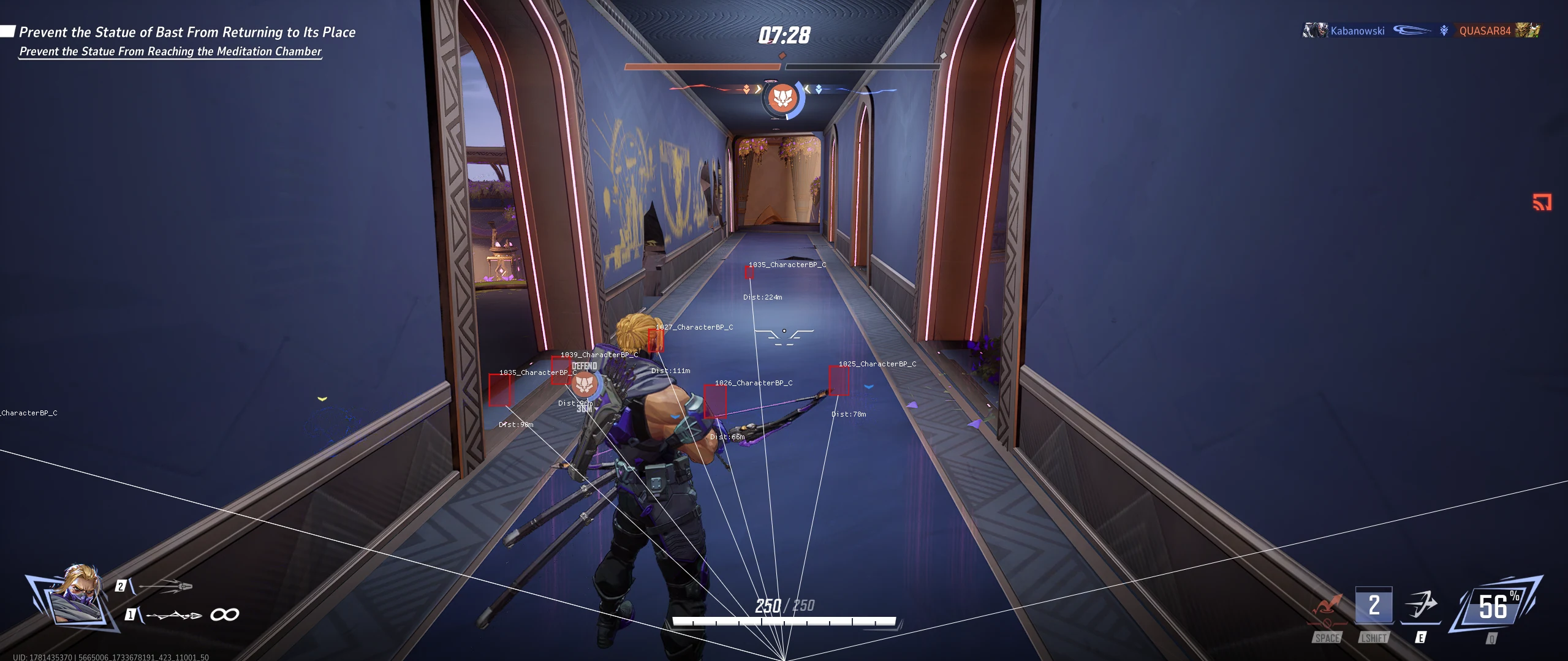 Screenshot des Cheats MASON im Spiel Marvel Rivals