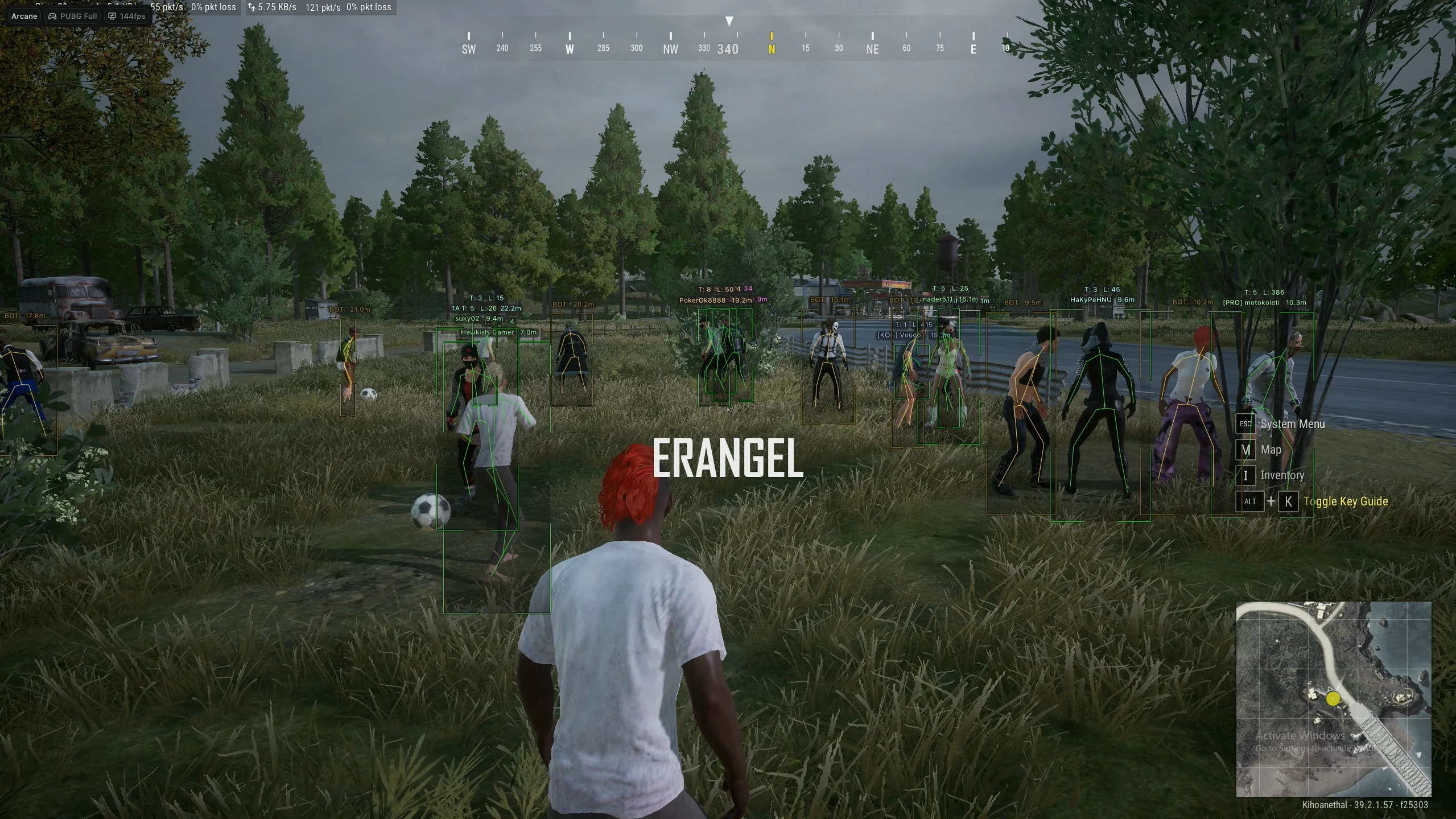 Скриншот чита ARCANE FULL в игре Pubg