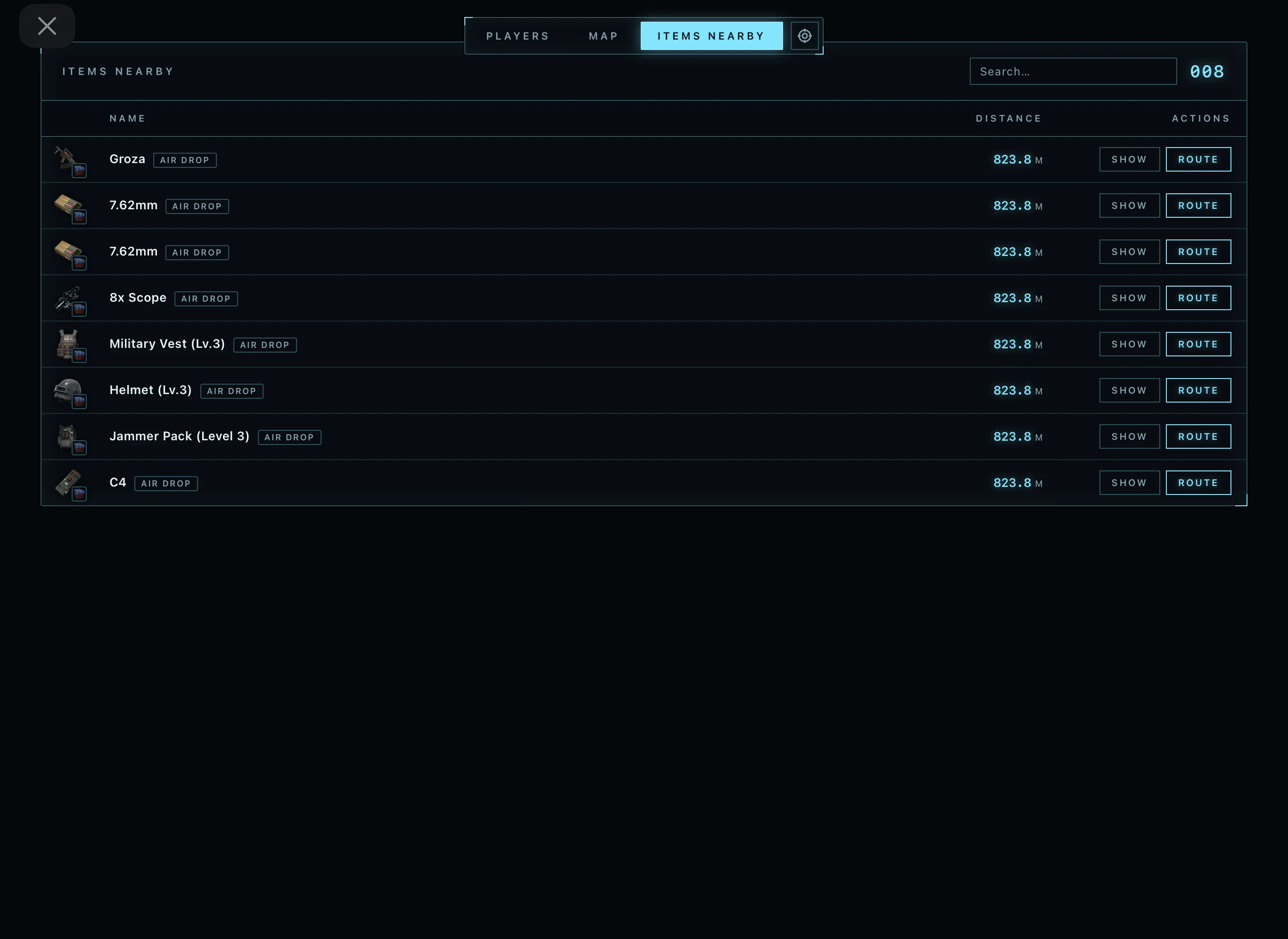 Screenshot 6 for cheat ARCANE RADAR in-game Pubg