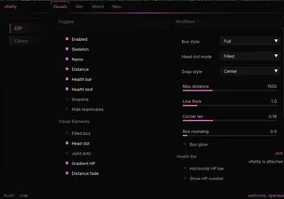 Ekran görüntüsü 1 hile için VITALITY oyunda Roblox