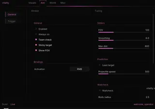 Ekran görüntüsü 2 hile için VITALITY oyunda Roblox