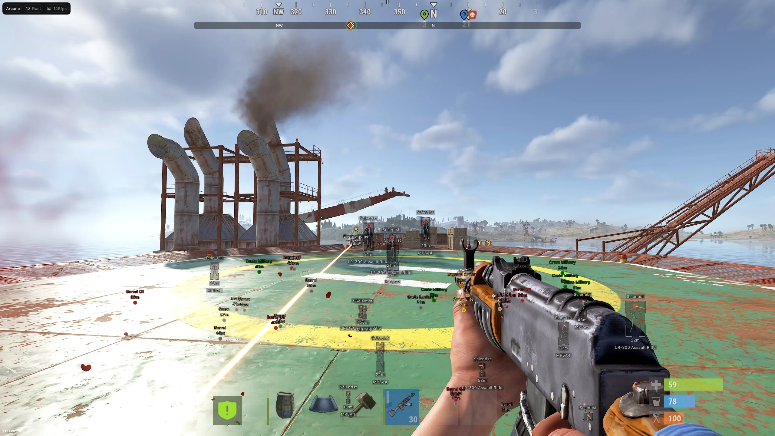 Screenshot 5 for cheat ARCANE in-game Rust