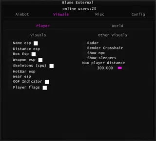 截图 3 的作弊器 BLUME 游戏中 Rust