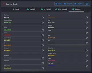 Ekran görüntüsü 1 hile için CLUTCH RUST DMA oyunda Rust
