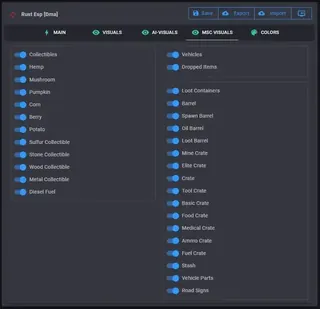 Ekran görüntüsü 7 hile için CLUTCH RUST DMA oyunda Rust