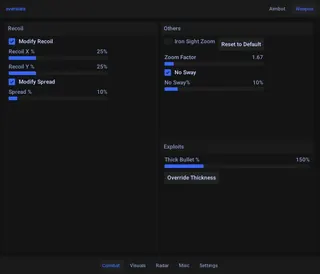 Screenshot 1 für den Cheat EVERWARE DMA im Spiel Rust