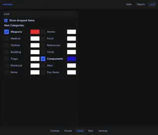 Screenshot 6 für den Cheat EVERWARE DMA im Spiel Rust