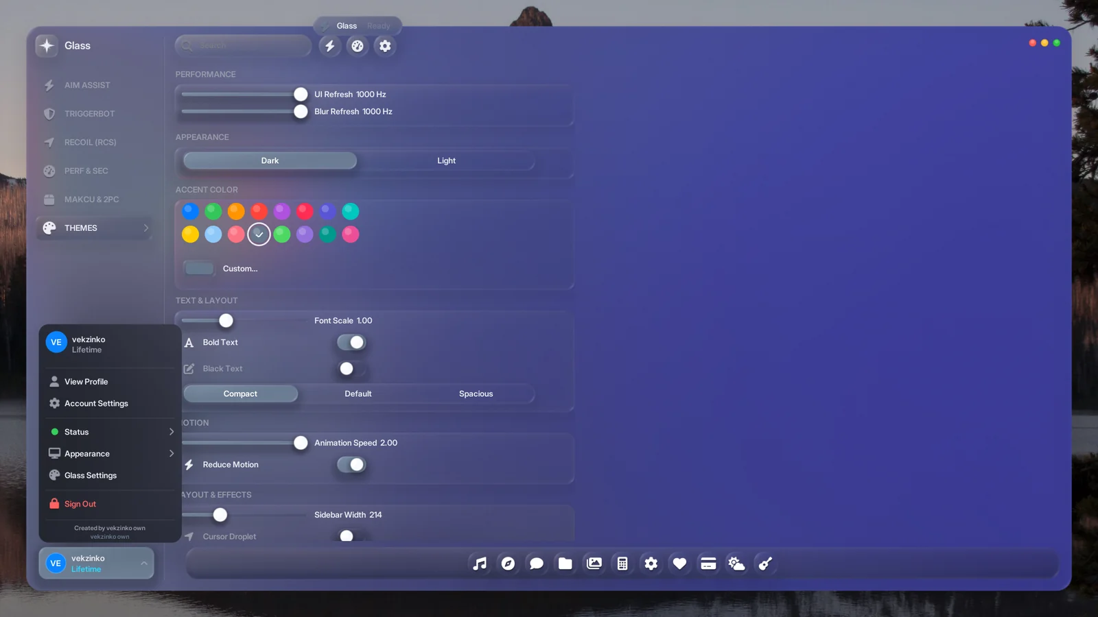 Cheat screenshot GLASS RUST in-game Rust