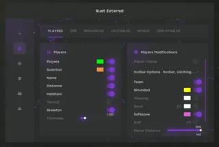 截图 5 的作弊器 MATRIX EXTERNAL 游戏中 Rust