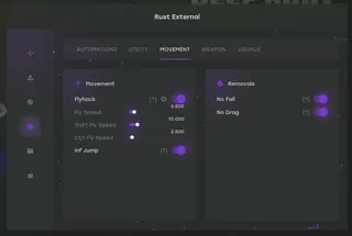 截图 6 的作弊器 MATRIX EXTERNAL 游戏中 Rust
