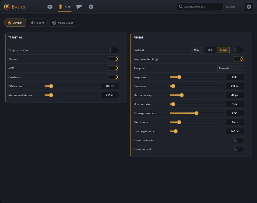 Screenshot 5 for cheat BYSTER in-game Stalker Online / Stay Out