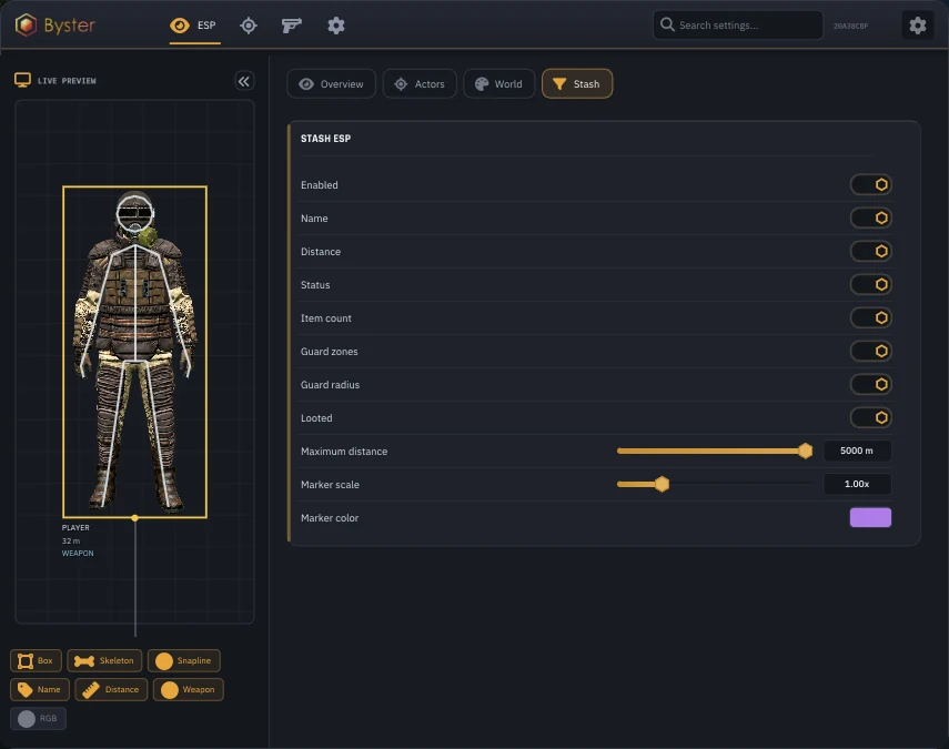 Screenshot 12 for cheat BYSTER in-game Stalker Online / Stay Out
