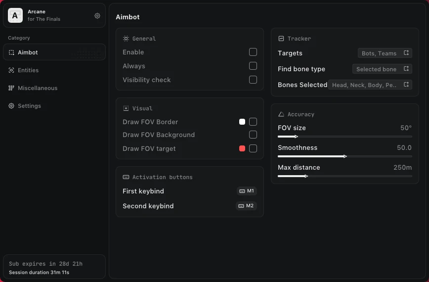 Screenshot 10 für den Cheat ARCANE im Spiel THE FINALS