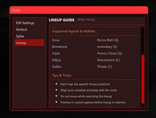 Screenshot 4 für den Cheat CHETO im Spiel Valorant