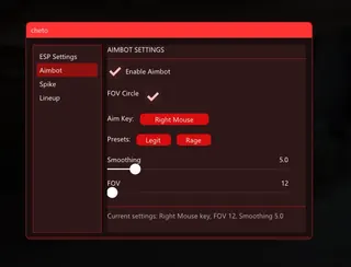 Screenshot 1 für den Cheat CHETO im Spiel Valorant