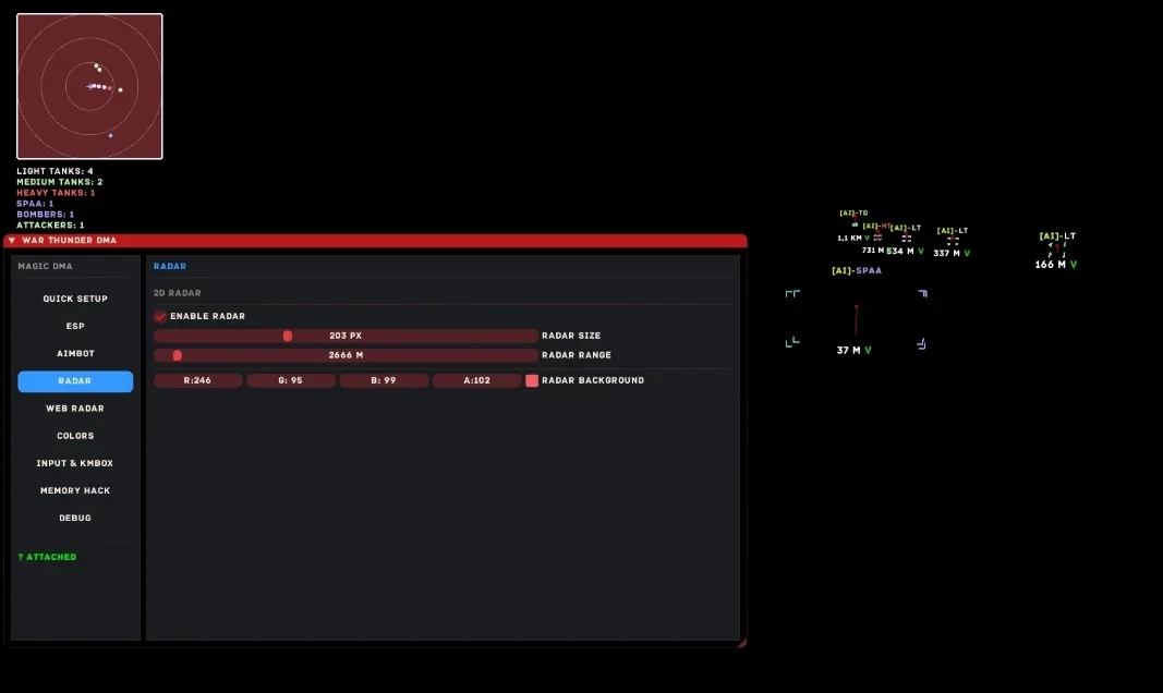 Cheat screenshot MAGIC DMA TUNDRA in-game War Tundra